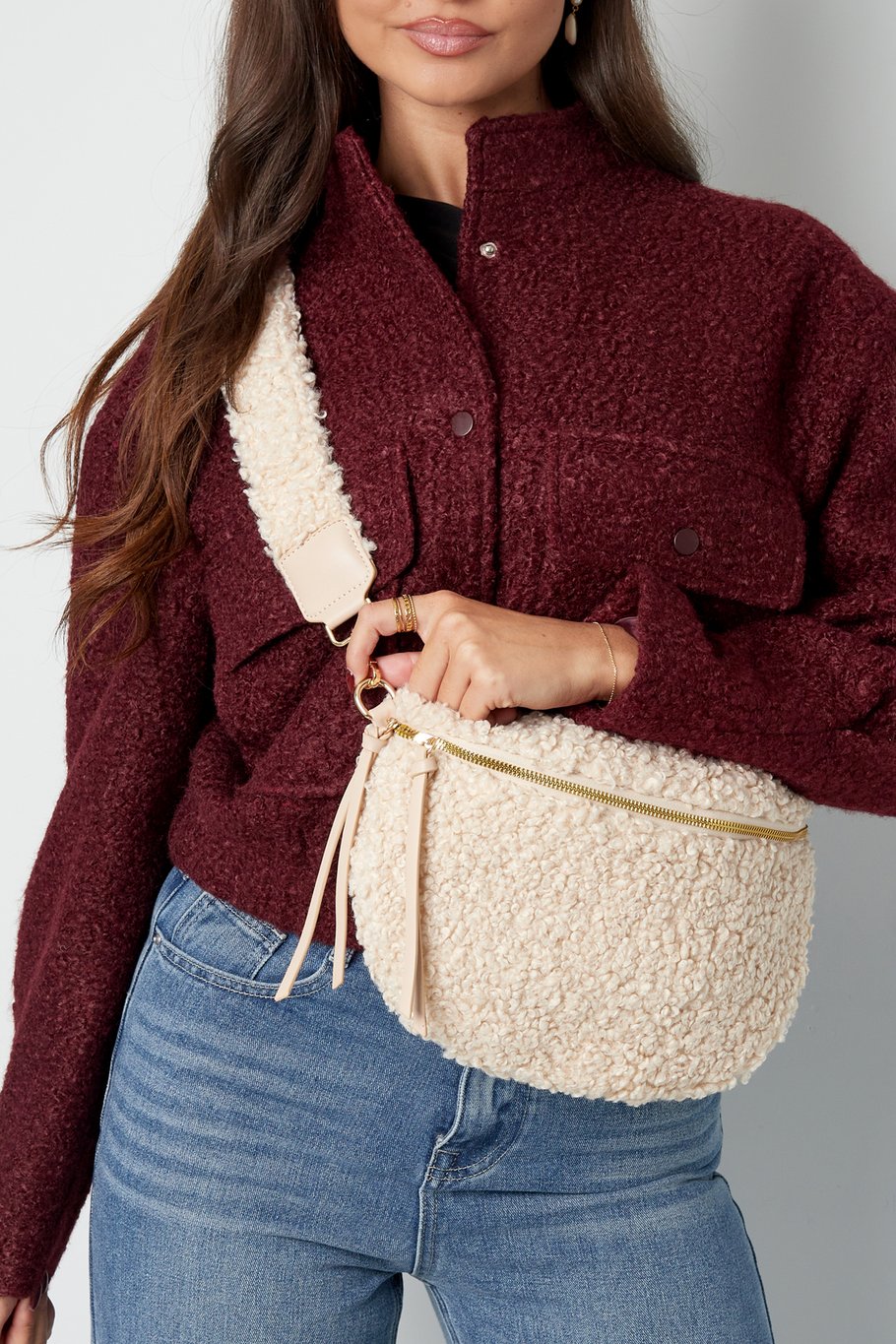 Basic teddy bag - Off white h5Picture3